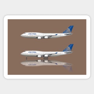 United 747-400 Merger Livery Sticker